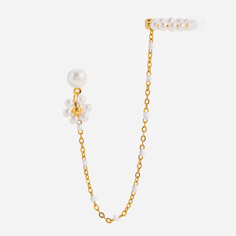 Flower Chain Earring to Cuff