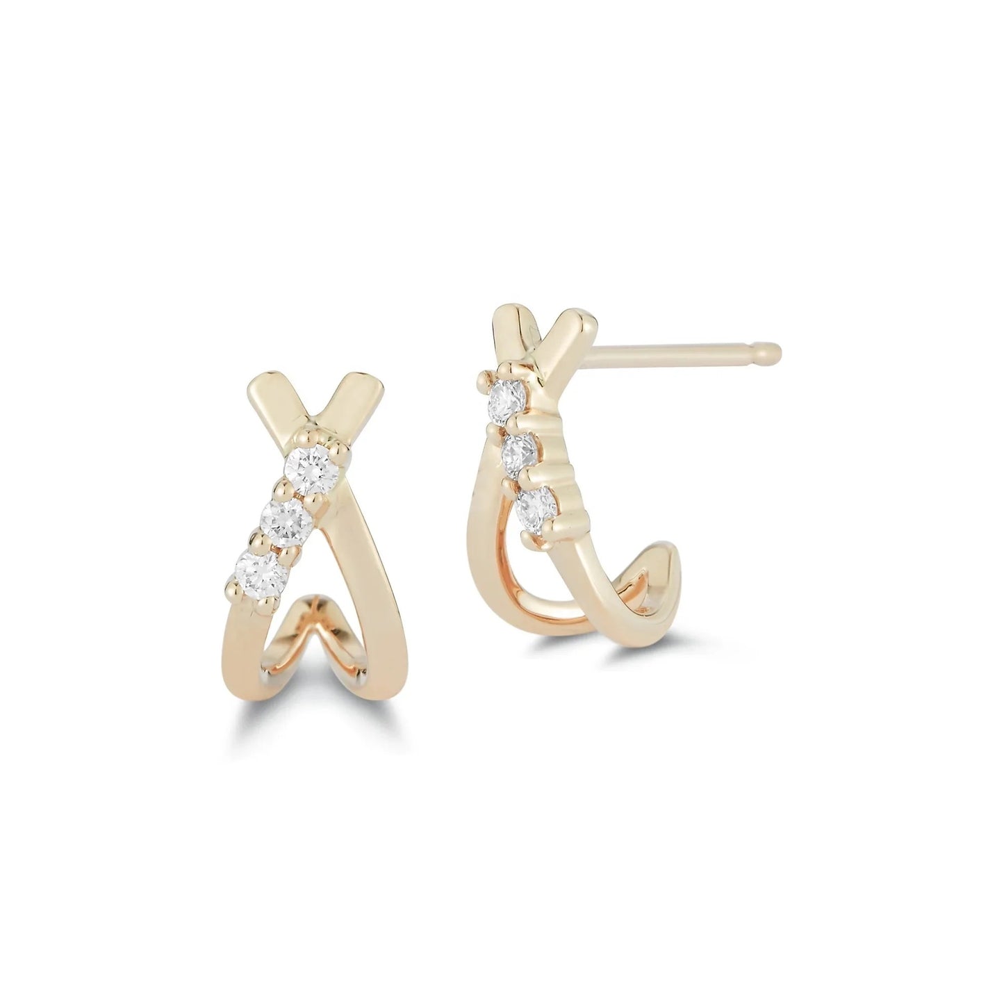 Emma Double Twisted Hook 18K Gold Vermeil