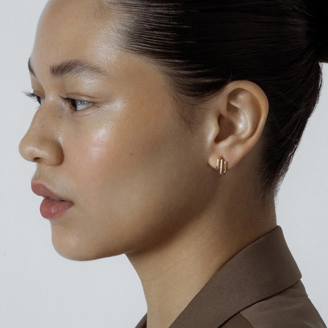 Lea Triple Hook 18k Gold Vermeil