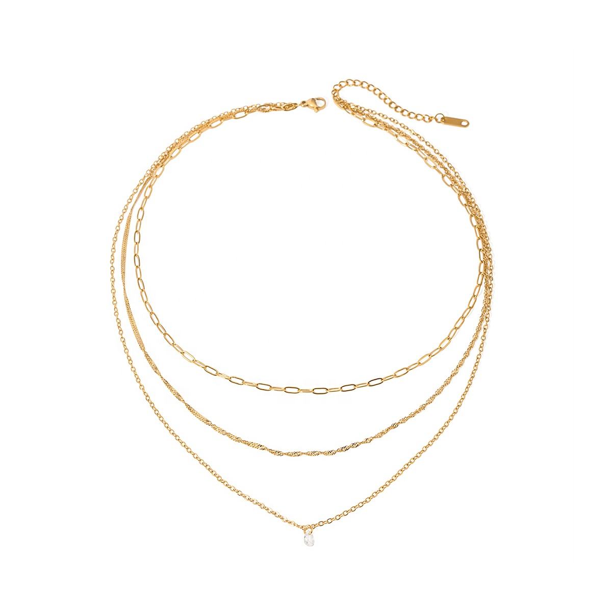 Shine Three Layered Necklace