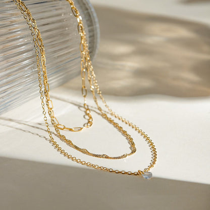Shine Three Layered Necklace