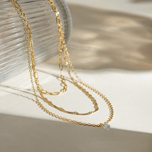 Shine Three Layered Necklace