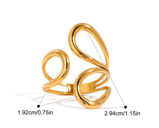 Stackable Open Rings- Sculpt