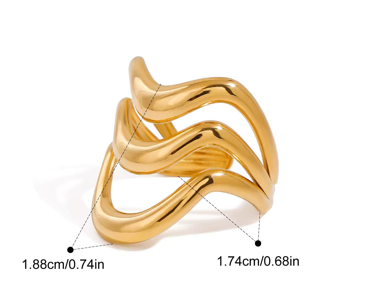 Stackable Open Rings- Sculpt