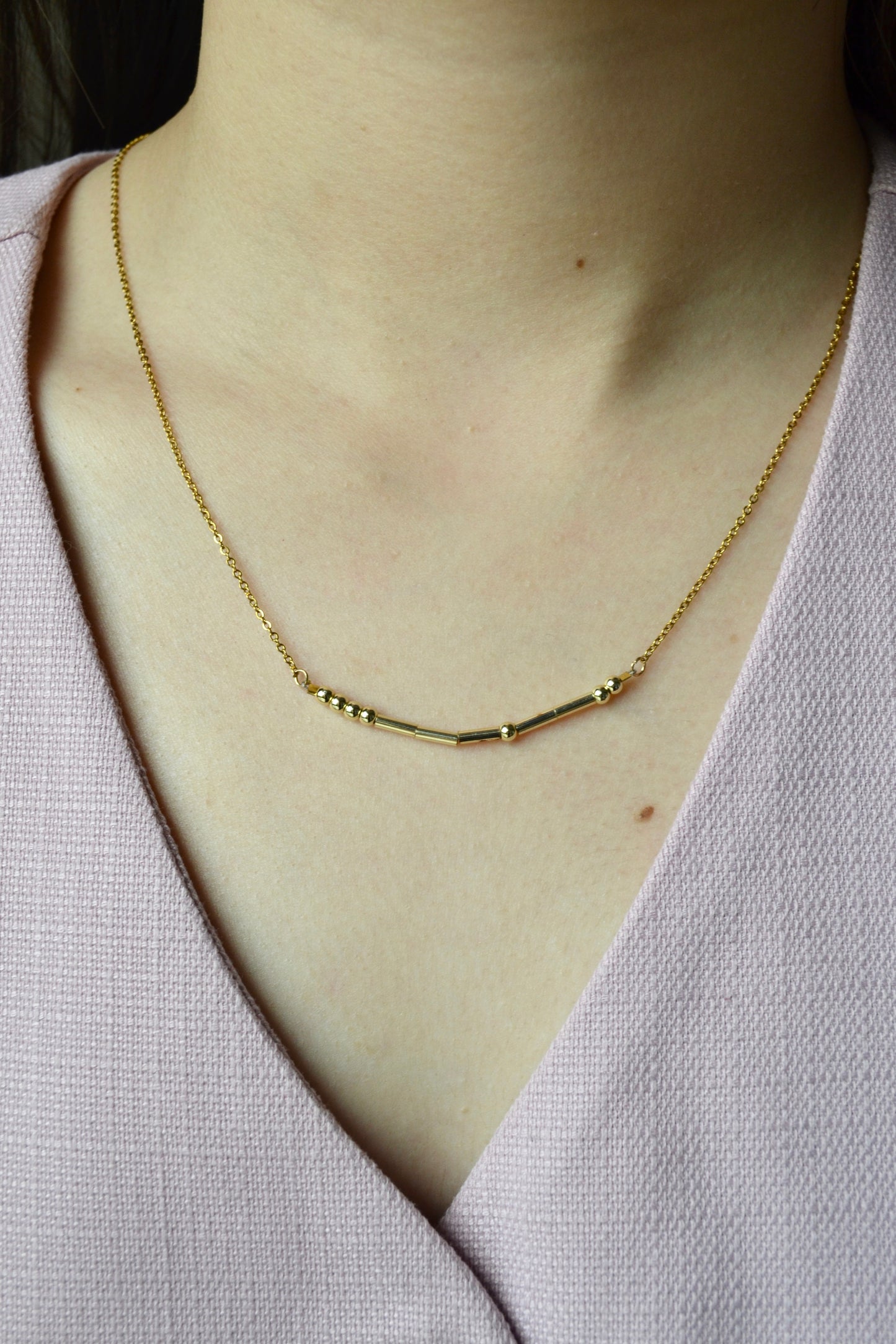 Morse Code Necklace