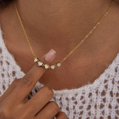 Elise 5-Heart Necklace