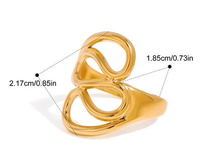 Stackable Open Rings- Sculpt