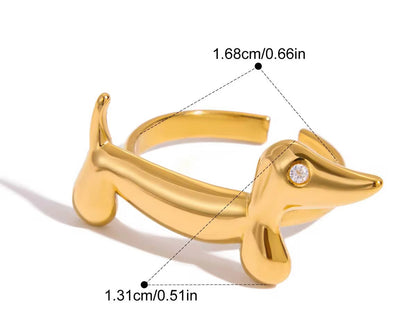 Dachshund and Cat Ring