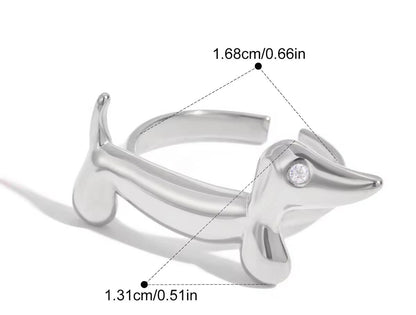 Dachshund and Cat Ring