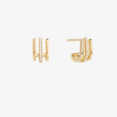 Lea Triple Hook 18k Gold Vermeil