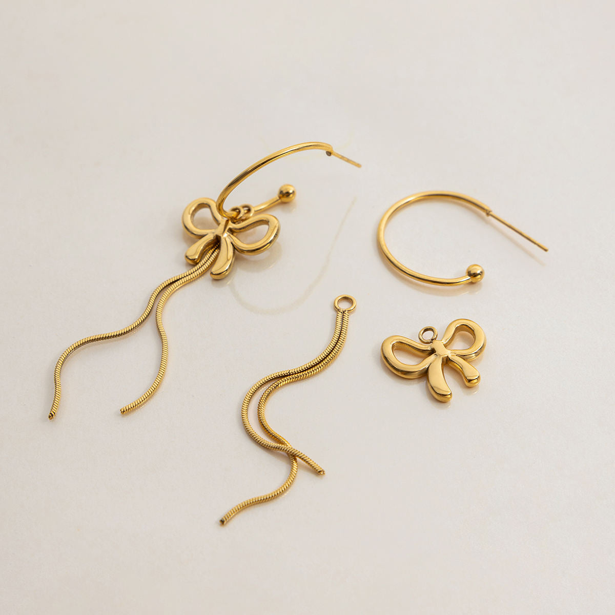 Ribbon Statement Earrings