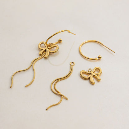 Ribbon Statement Earrings