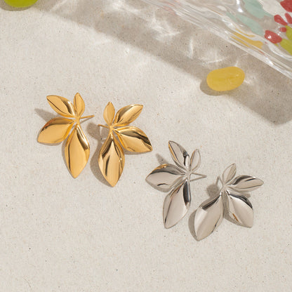 Leaf Statement Earrings